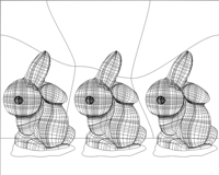 Wireframe of illustration.